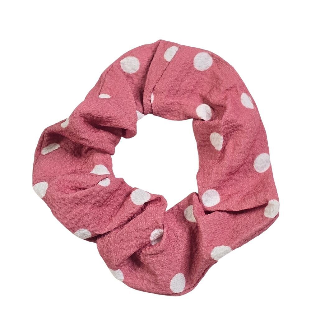 Pink Polka Dot Accessories Scrunchie Hair Tie Hair Band Elastic Stretch SB28
